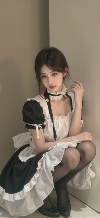 软萌女仆装少女写真